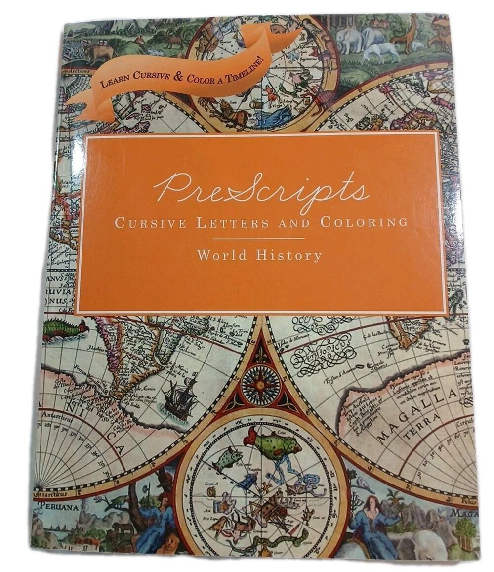 Classical Conversations Prescripts Cursive Letters And Coloring World History